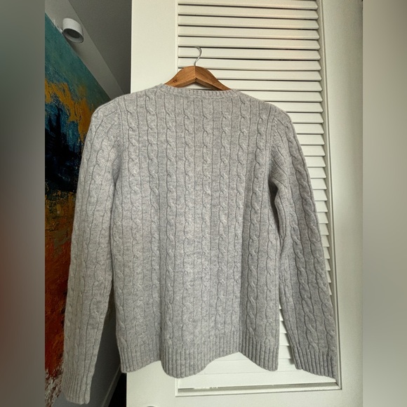 Tyler Boe Cashmere cable crew-neck sweater size small - Picture 3 of 5